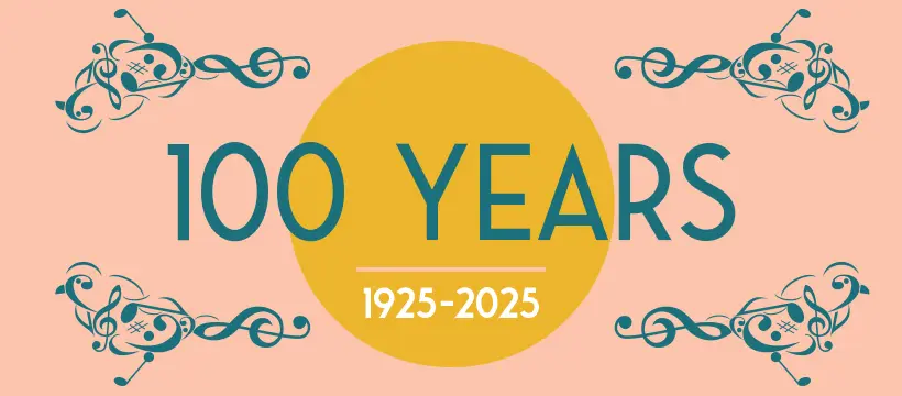 100 YEARS banner